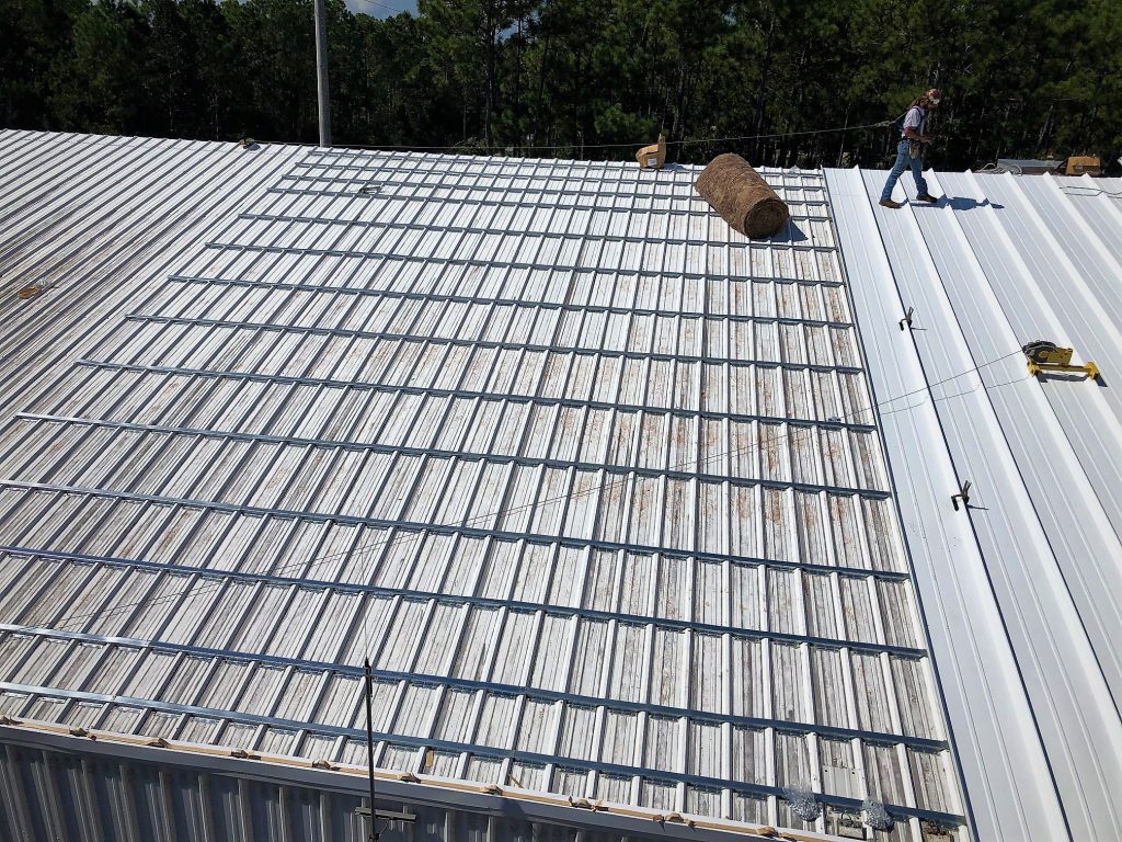 Roof Hugger metal roof retrofit for new metal roof